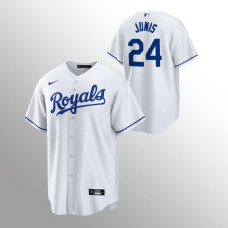 Men's Kansas City Royals Jakob Junis #24 White Replica Home Player Jersey