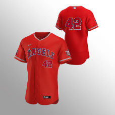 Men's Los Angeles Angels Jackie Robinson Day Red Authentic Jersey