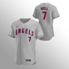 Los Angeles Angels Jo Adell Gray Authentic Road Jersey