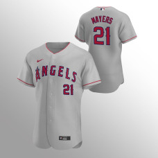 Los Angeles Angels Mike Mayers Gray Authentic Road Jersey