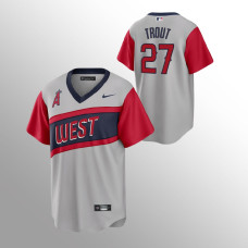 Mike Trout Los Angeles Angels Gray 2021 Little League Classic Replica Jersey