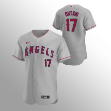Men's Los Angeles Angels Shohei Ohtani Authentic Gray 2020 Road Jersey