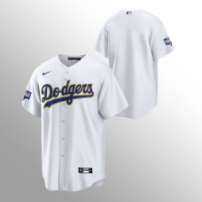 Men's Los Angeles Dodgers 2021 Gold Program White Replica Jersey