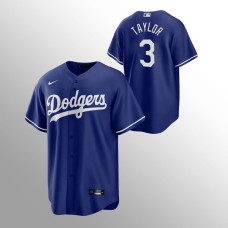 Men's Los Angeles Dodgers Chris Taylor #3 Royal Replica Alternate Player Jersey