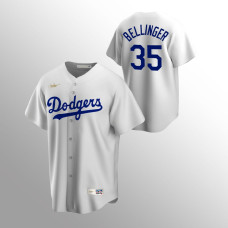 Men's Los Angeles Dodgers #35 Cody Bellinger White Home Cooperstown Collection Jersey