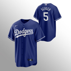 Men's Los Angeles Dodgers Corey Seager #5 Royal Replica Alternate Player Jersey