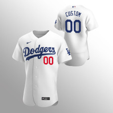 Los Angeles Dodgers Custom White Authentic Home Player Jersey