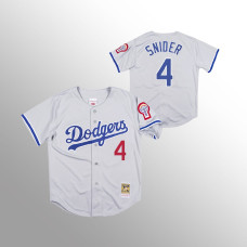 Los Angeles Dodgers Duke Snider Gray 1981 Authentic Jersey