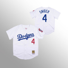 Los Angeles Dodgers Duke Snider White 1981 Authentic Jersey