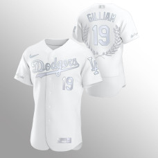 Jim Gilliam Los Angeles Dodgers White Awards Collection Retirement Jersey