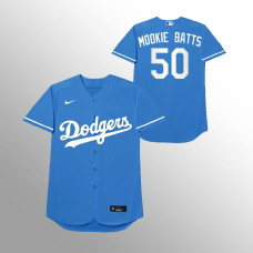 Los Angeles Dodgers Mookie Betts Blue 2021 Players' Weekend Nickname Jersey