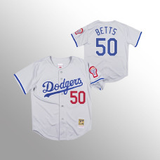 Los Angeles Dodgers Mookie Betts Gray 1981 Authentic Jersey