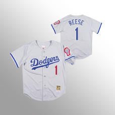 Los Angeles Dodgers Pee Wee Reese Gray 1981 Authentic Jersey