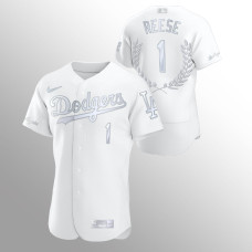 Pee Wee Reese Los Angeles Dodgers White Awards Collection Retirement Jersey