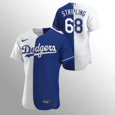 Men's Los Angeles Dodgers Ross Stripling Color Split Royal Authentic Jersey