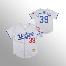 Los Angeles Dodgers Roy Campanella Gray 1981 Authentic Jersey