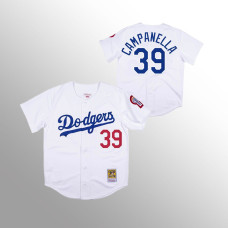 Los Angeles Dodgers Roy Campanella White 1981 Authentic Jersey