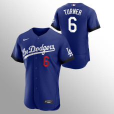 Trea Turner Los Angeles Dodgers Royal 2021 City Connect Authentic Jersey
