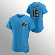 Men's Miami Marlins Miguel Rojas Authentic Blue 2020 Alternate Jersey