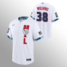 Devin Williams Milwaukee Brewers White 2021 MLB All-Star Game Replica Jersey