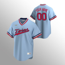 Custom Minnesota Twins Light Blue Cooperstown Collection Road Jersey