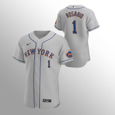 Men's New York Mets Amed Rosario Authentic Gray 2020 Road Jersey