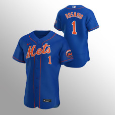 Men's New York Mets Amed Rosario Authentic Royal 2020 Alternate Team Logo Jersey