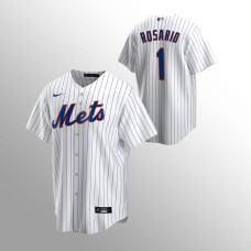 Men's New York Mets Amed Rosario #1 White Replica Home Jersey