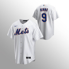 Men's New York Mets Brandon Nimmo #9 White Replica Home Jersey