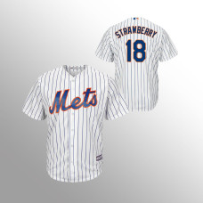 New York Mets Darryl Strawberry White Cool Base Player Jersey