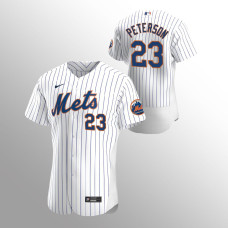 David Peterson New York Mets White Authentic Home Jersey