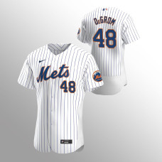 Men's New York Mets Jacob deGrom Authentic White 2020 Home Jersey