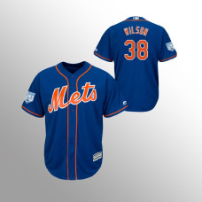 Men's New York Mets #38 Royal Justin Wilson 2019 Spring Training Cool Base Majestic Jersey