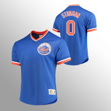 New York Mets Marcus Stroman Royal Cooperstown Collection Mesh V-Neck Jersey