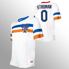 New York Mets Marcus Stroman White Cooperstown Collection V-Neck Jersey