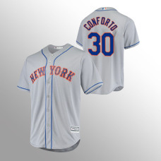 Michael Conforto New York Mets Gray Cool Base Road Official Player Jersey