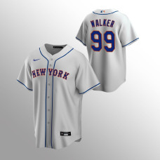 Men's New York Mets Taijuan Walker #99 Gray Replica Road Jersey