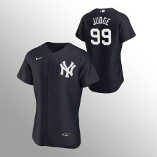 Men's New York Yankees Aaron Judge Authentic Navy 2020 Alternate Team Logo Jersey