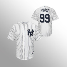 Men's New York Yankees Aaron Judge #99 White Replica Big & Tall Jersey