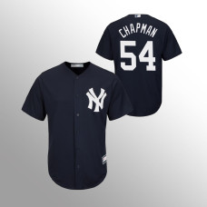 Men's New York Yankees Aroldis Chapman #54 Navy Replica Big & Tall Jersey