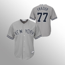 Men's New York Yankees Clint Frazier #77 Gray Replica Big & Tall Jersey