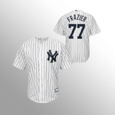 Men's New York Yankees Clint Frazier #77 White Replica Big & Tall Jersey