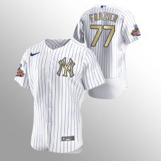 New York Yankees Clint Frazier White 2009 World Series Champions Jersey