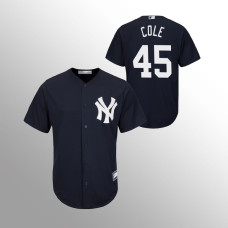 Men's New York Yankees Gerrit Cole #45 Navy Replica Big & Tall Jersey
