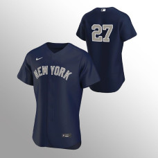 Men's New York Yankees Giancarlo Stanton Authentic Navy 2020 Alternate Jersey