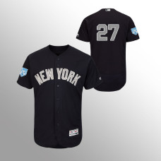 Men's New York Yankees #27 Navy Giancarlo Stanton 2019 Spring Training Alternate Flex Base Majestic Jersey