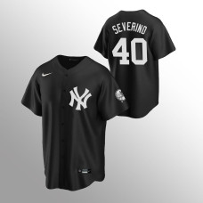 Men's New York Yankees Luis Severino #40 Black 2020 Replica Fashion Jersey