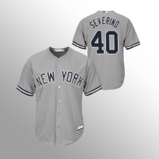 Men's New York Yankees Luis Severino #40 Gray Replica Big & Tall Jersey