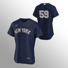 New York Yankees Luke Voit Navy Authentic Alternate Jersey