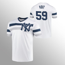 New York Yankees Luke Voit White Cooperstown Collection V-Neck Jersey